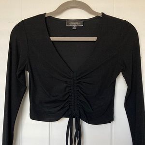 Cropped Long Sleeve Top